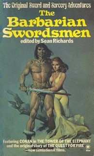 <i>The Barbarian Swordsmen</i> Anthology of fantasy short stories edited by Peter Haining