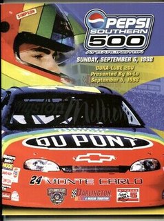 1998 Pepsi Southern 500 Motor car race