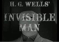 titres de séries superposés sur une image de la tête bandée de l'homme invisible