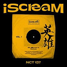 The remix single cover artwork for Kick It, released through the iScream project by SM Entertainment and Scream Records.