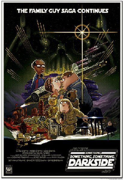 Episode poster parodies Noriyoshi Ohrai's international poster art for The Empire Strikes Back