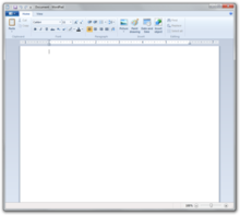 WordPad in Windows 7 WordPad on Windows 7.png