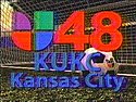 Station identification card in Equity era; all Equity Univision stations featured the same layout for their on-air IDs. KUKC.jpg