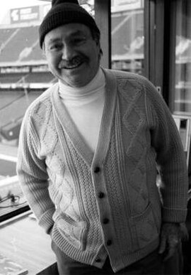 Glickman in the booth above the old Giants Stadium in New Jersey