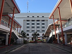 Caloocan City Hall, view from commercial complex (Grace Park, Caloocan; 03-21-2021).jpg
