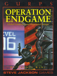 Cover art by John Zeleznik, 1993 Cover of GURPS Operation Endgame.png