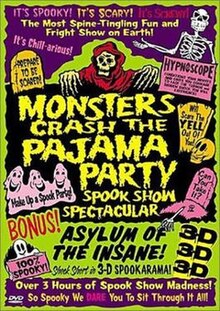 DVD cover Something Weird Video - Monsters Crash the Pajama Party Spook Show Spectacular DVD cover.jpg