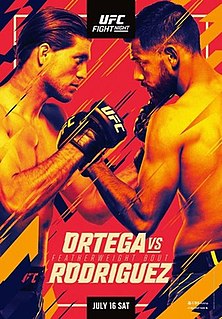 <span class="mw-page-title-main">UFC on ABC: Ortega vs. Rodríguez</span> Mixed martial arts event in 2022