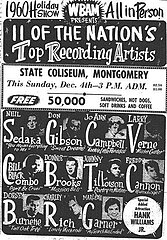 1960 Poster of a Big BAM Holiday show