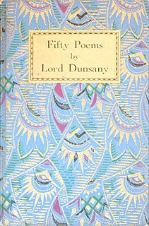 <i>Fifty Poems</i> Book of poetry by Lord Dunsany