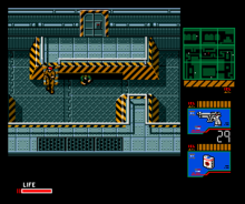 The ability to crawl under tight spaces and hide from enemies was first added in Solid Snake MSX2 Metal Gear 2.PNG