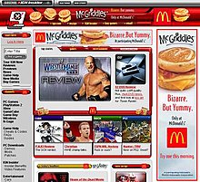 A screenshot of the video gaming website IGN under "McIGN" branding circa September 2003 McIGN.jpg