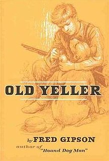 <i>Old Yeller</i> novel by Fred Gipson