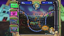 Screenshot of a typical Peggle level in the Xbox Live Arcade's "Peg Party" mode Peggle-xbla.jpg