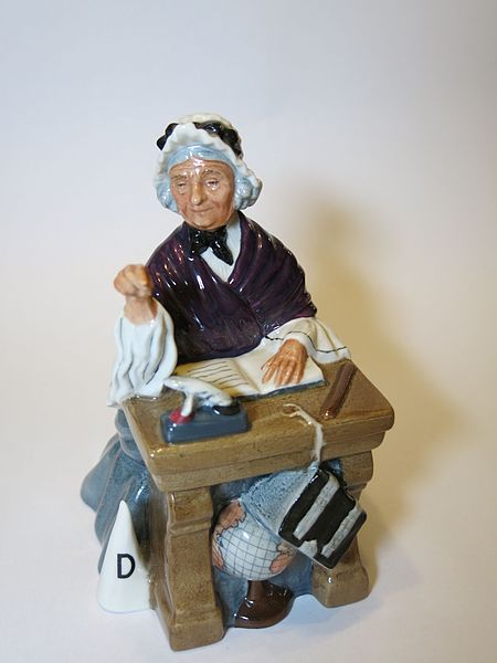 File:Schoolmarm, a figurine by Royal Doulton.jpg