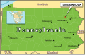 Locator map for my hometown of Tunkhannock, Pennsylvania