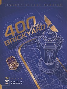 The 2015 Brickyard 400 program cover.