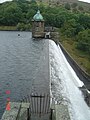 Elan Valley Reservoirs, Elan Valley, overflowing