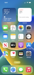 iOS 16 Sixteenth major release of iOS, a mobile operating system developed by Apple Inc.