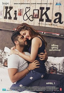 <i>Ki & Ka</i> 2016 Indian romantic comedy film written, directed and produced by R. Balki