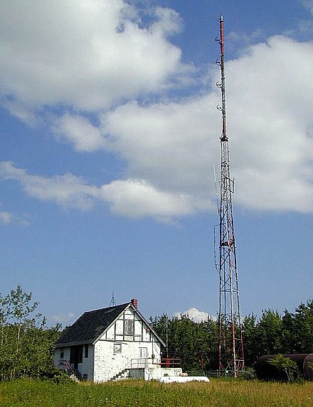 WNBL's transmitter site in South Bristol. The site was originally built for the Rural Radio Network.
