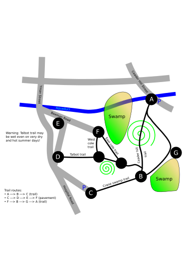 Trail map Cedarhill.svg