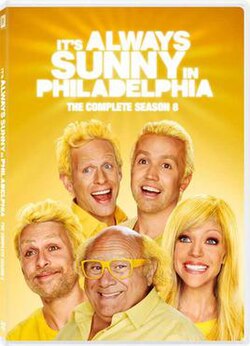 Ĝi estas Always Sunny en Philadelphian Season 8 DVD.jpg
