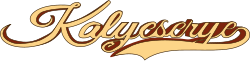 A golden, calligraphic depiction of the show's title.