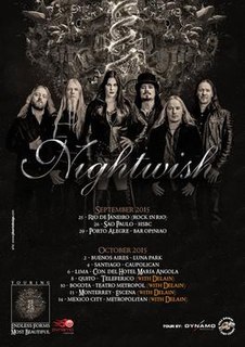 <span class="mw-page-title-main">Endless Forms Most Beautiful World Tour</span> 2015–2016 concert tour by Nightwish