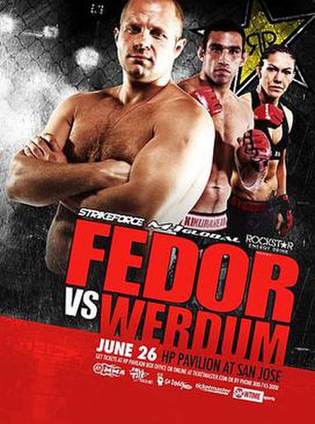 The poster for Strikeforce: Fedor vs. Werdum
