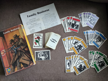 1982 Mayfair Games Family Business.png Bileşenleri