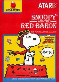 <i>Snoopy and the Red Baron</i> (video game) 1983 Atari 2600 video game