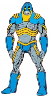 The Anti-Monitor as depicted in Who's Who: The Definitive Directory of the DC Universe #1 (March 1985). Art by George Perez. Anti-Monitor.png