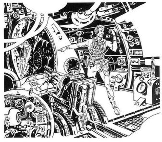 The Wally Wood influence is evident in this Richard Bassford illustration from witzend #3 (1967).