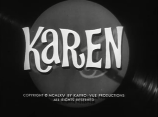 <i>Karen</i> (1964 TV series) 1960s American television sitcom