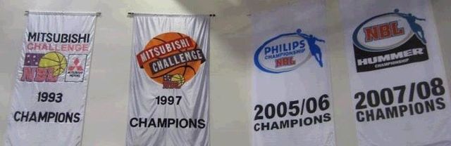 Melbourne's championship banners