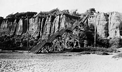 Steps down the palisades 1915