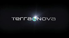 Terra Nova on either side of an earth logo, on a black screen.
