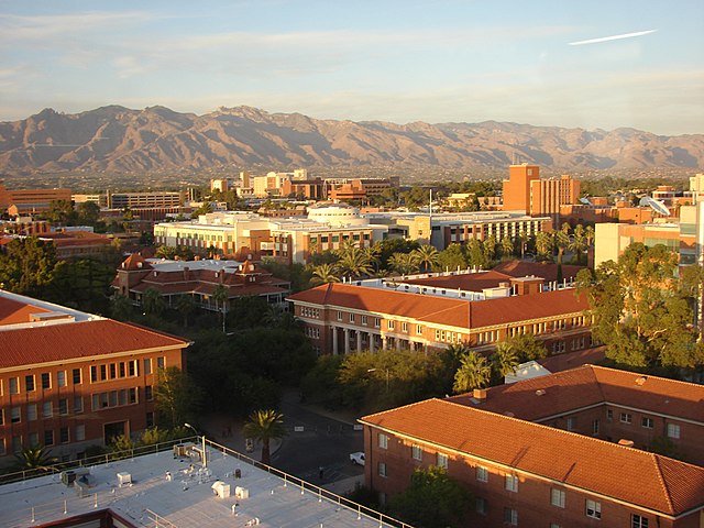 Student Union, Old Main, and Forbes building