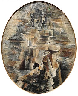 Georges Braque, 1910, Femme tenant une Mandoline, 92 x 73 cm, Bavarian State Painting Collections