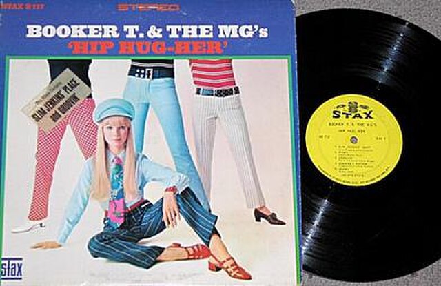 Hip Hug-Her, by Booker T. & the MG's (1967), showing the two different Atlantic-era Stax logos