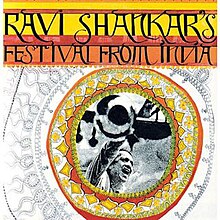 LP muqovasi, Ravi Shankarning Hindistondagi musiqiy festivali, 1968.jpg