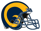 Rams helmet, 1973-1999, 2018-2019 NFL Rams Classical Helmet.svg