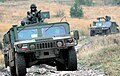 Slovene Army Humvee on patrol in Kosovo