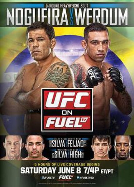The poster for UFC on Fuel TV: Nogueira vs. Werdum 2