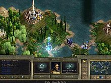 A war party preparing to attack a city defended by Nimue. Age of Wonder 2 screencap1.jpg