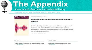The Appendix is an online magazine of 