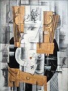 Georges Braque, Nature morte (Fruit Dish, Ace of Clubs), 1913