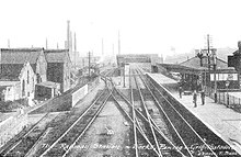 Železniční stanice a práce, Panteg a Griffithstown, datum neznámé.