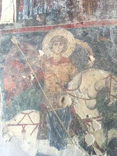 File:Archangel Michael on horseback, Panagia Kera Church, 2016.jpg